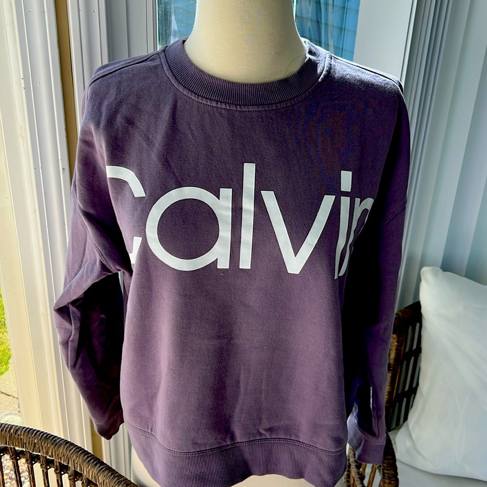 Calvin Klein sweater purple color size small